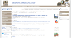 Desktop Screenshot of nat-hazards-earth-syst-sci.net