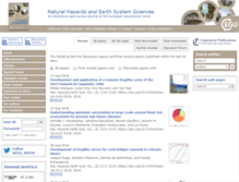 Tablet Screenshot of nat-hazards-earth-syst-sci.net